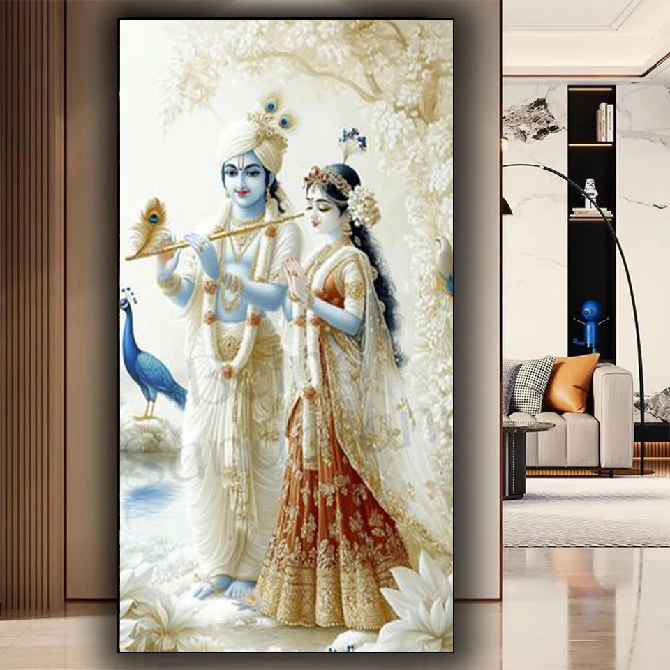 Resin Art Radha Krishna - Индийский Лорд Редха Кришна Пара 5D