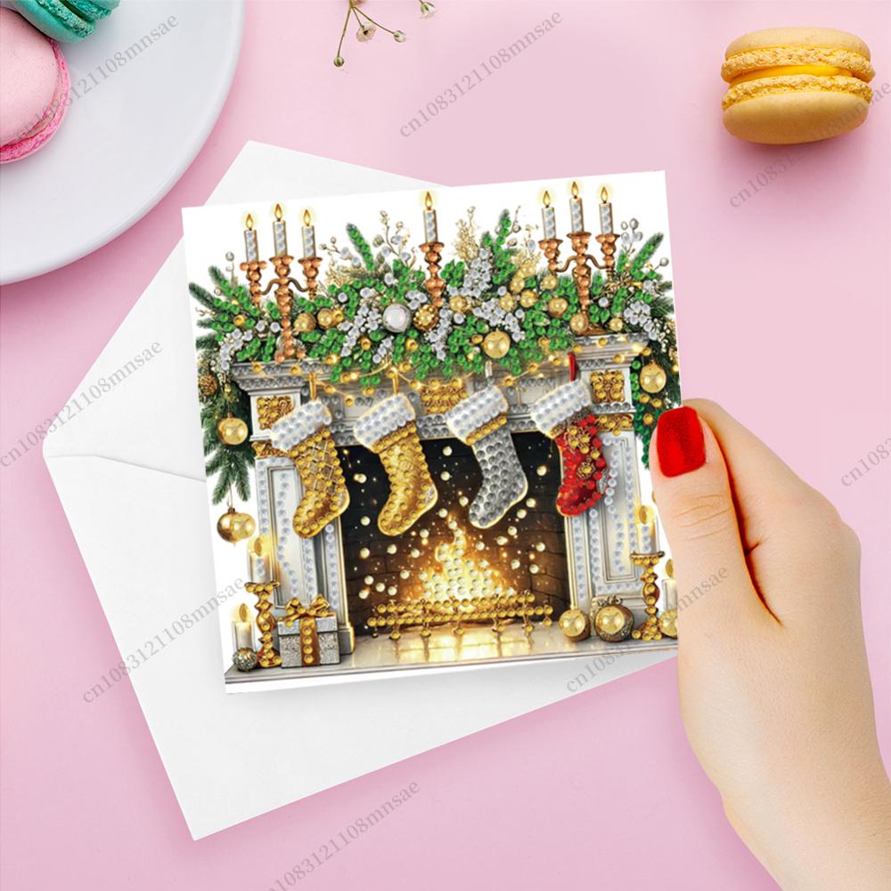 Xmas Resin Art - 6 шт. DIY алмазная живопись набор
