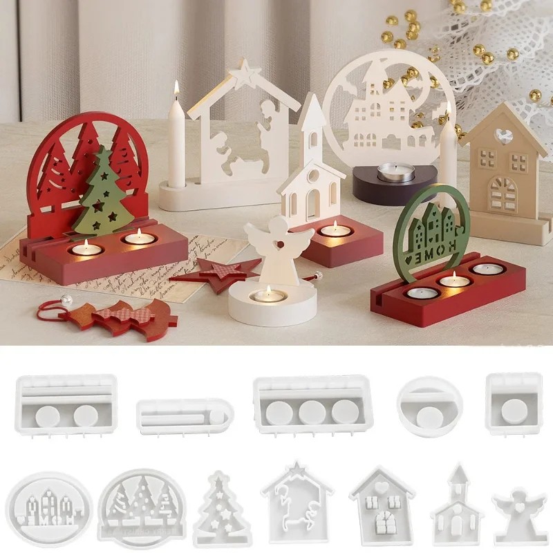 Xmas Resin Art - Формы для подсвечников на Хэллоуин и