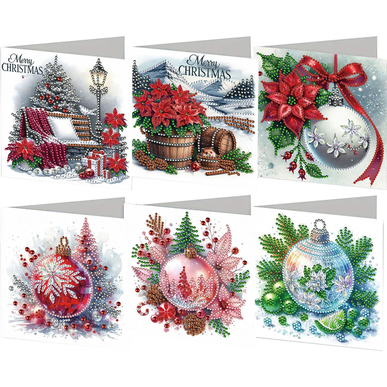 Xmas Resin Art - 6 шт. DIY горный хрусталь Алмазная