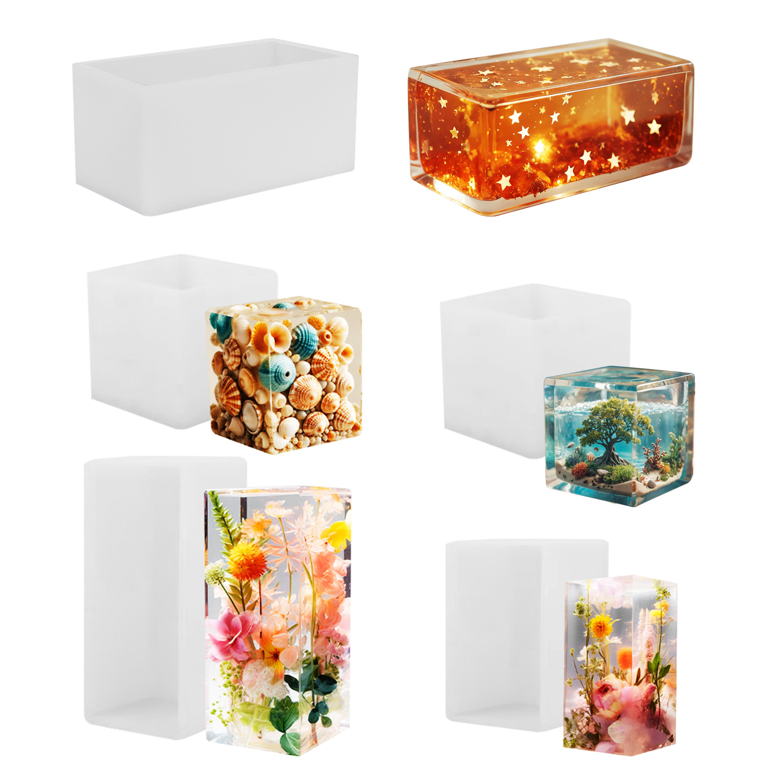Resin Art Liquid - Силиконовая форма для литья из эпоксидной