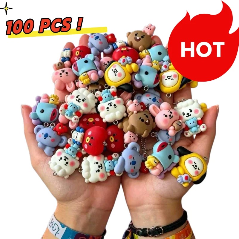 Resin Art Supplies Near Me - 7 шт. смоляных мультяшных шармов BT21