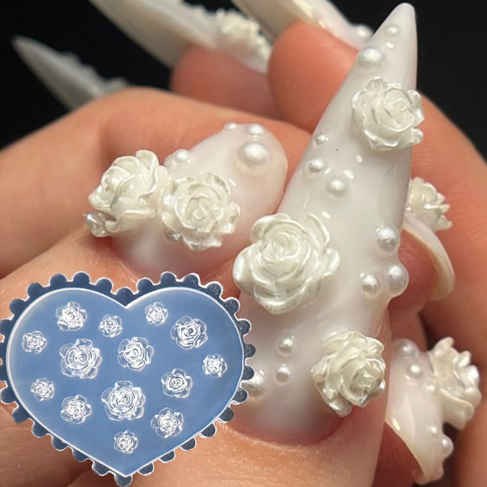 Resin Art Template - 3D-формы для ногтей в виде цветов,
