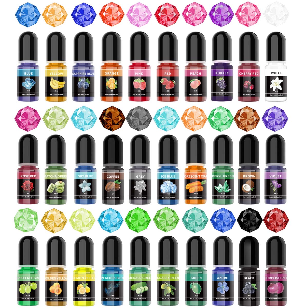 Resin Art Liquid - 5 мл/бутылка, пигмент из эпоксидной смолы,