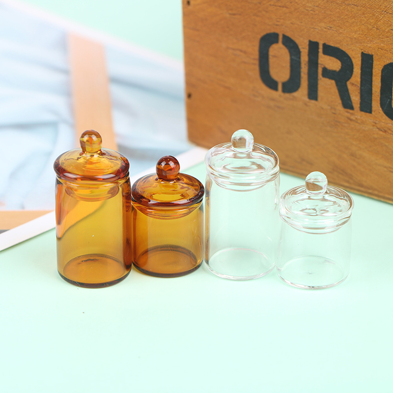 Resin Art Bottle - 1:12 кукольный домик, мини-стеклянная банка для