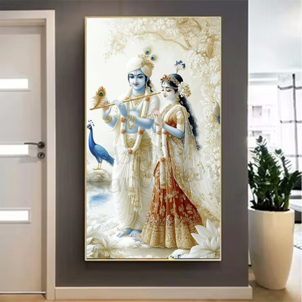 Индийский Лорд Редха Кришна Па – обзор и цена Resin Art Radha Krishna