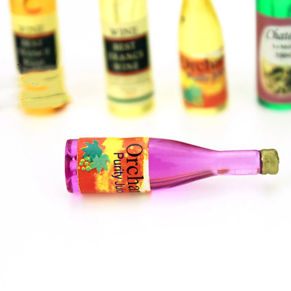 6 шт. 1/12 кукольный домик мин – обзор и цена Resin Art Bottle