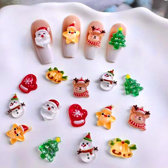 30/50 шт. 3D милые рождественс – обзор и цена Xmas Resin Art