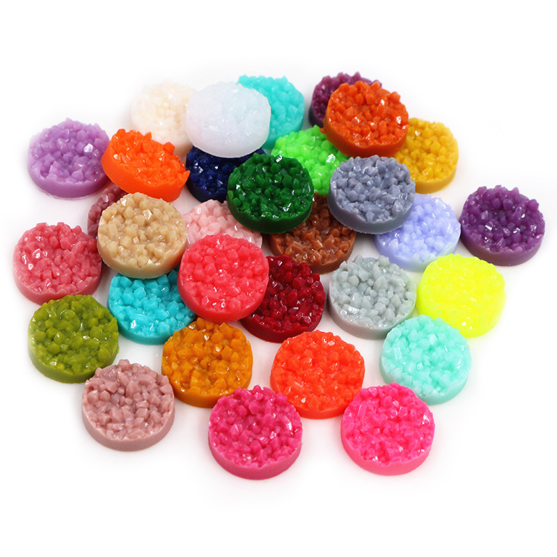 40 шт., смоляные кабошоны Druz – обзор и цена Resin Art Supplies Near Me