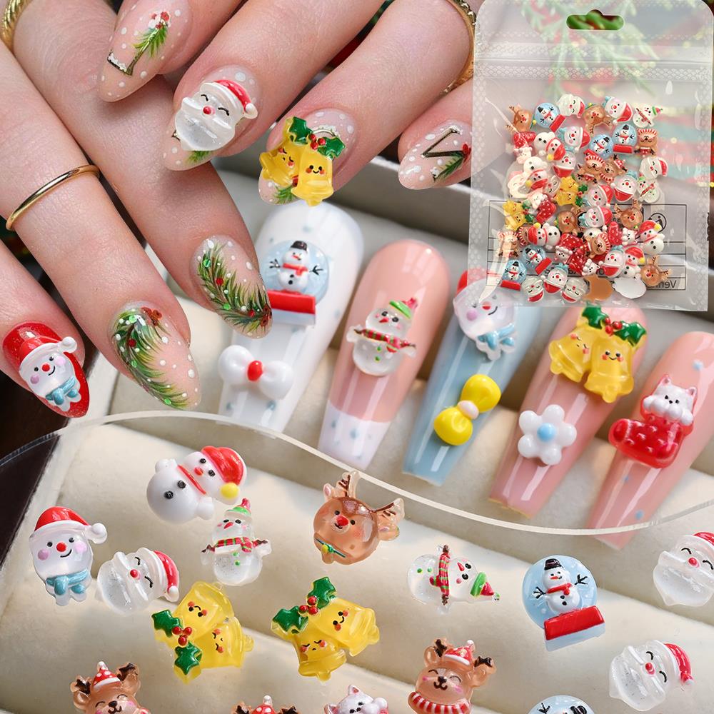 50 шт. 3D Рождественский снего – обзор и цена Xmas Resin Art