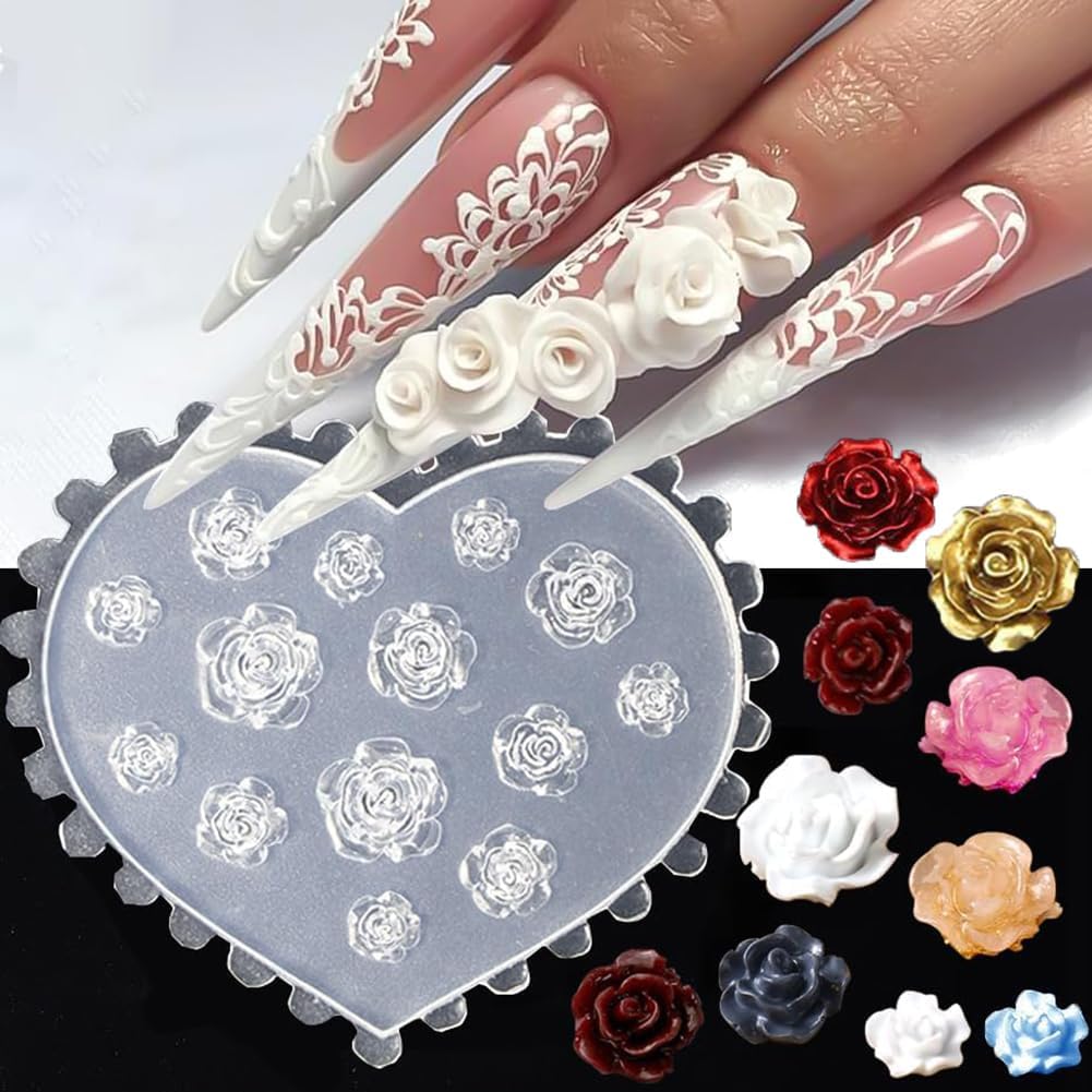 3D-формы для ногтей в виде цве – обзор и цена Resin Art Template