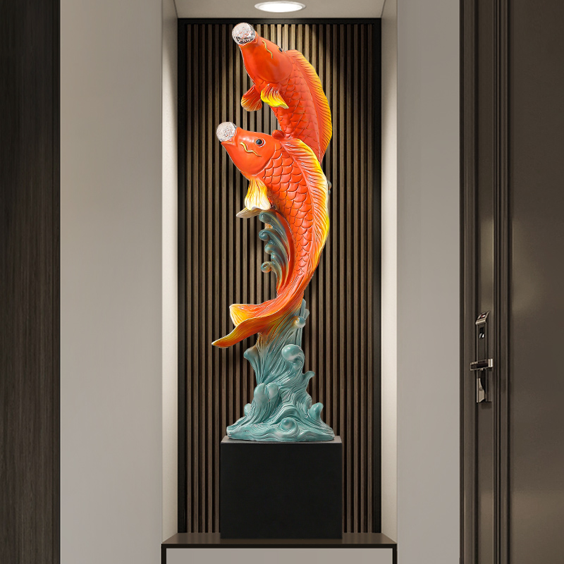 Скульптура рыбы с пятью вкусам – обзор и цена Resin Art In Floor